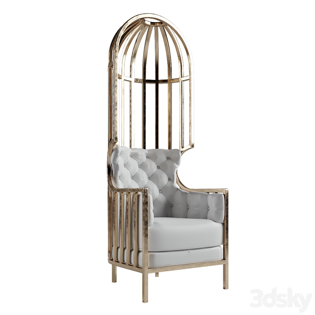 Tuan Elegant cage chair Eichholtz Bora Metropolis Porter
