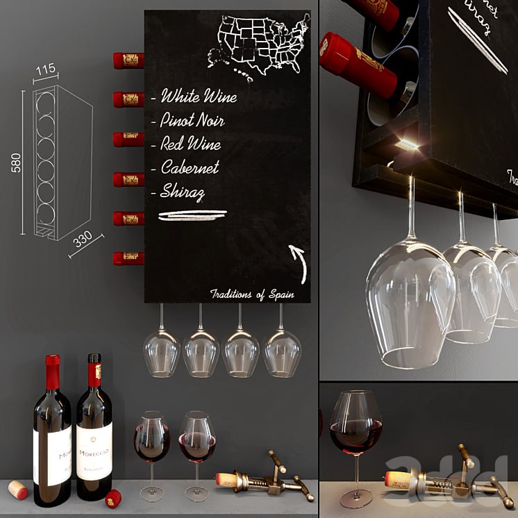 Wine Wall Decorative Cabinet