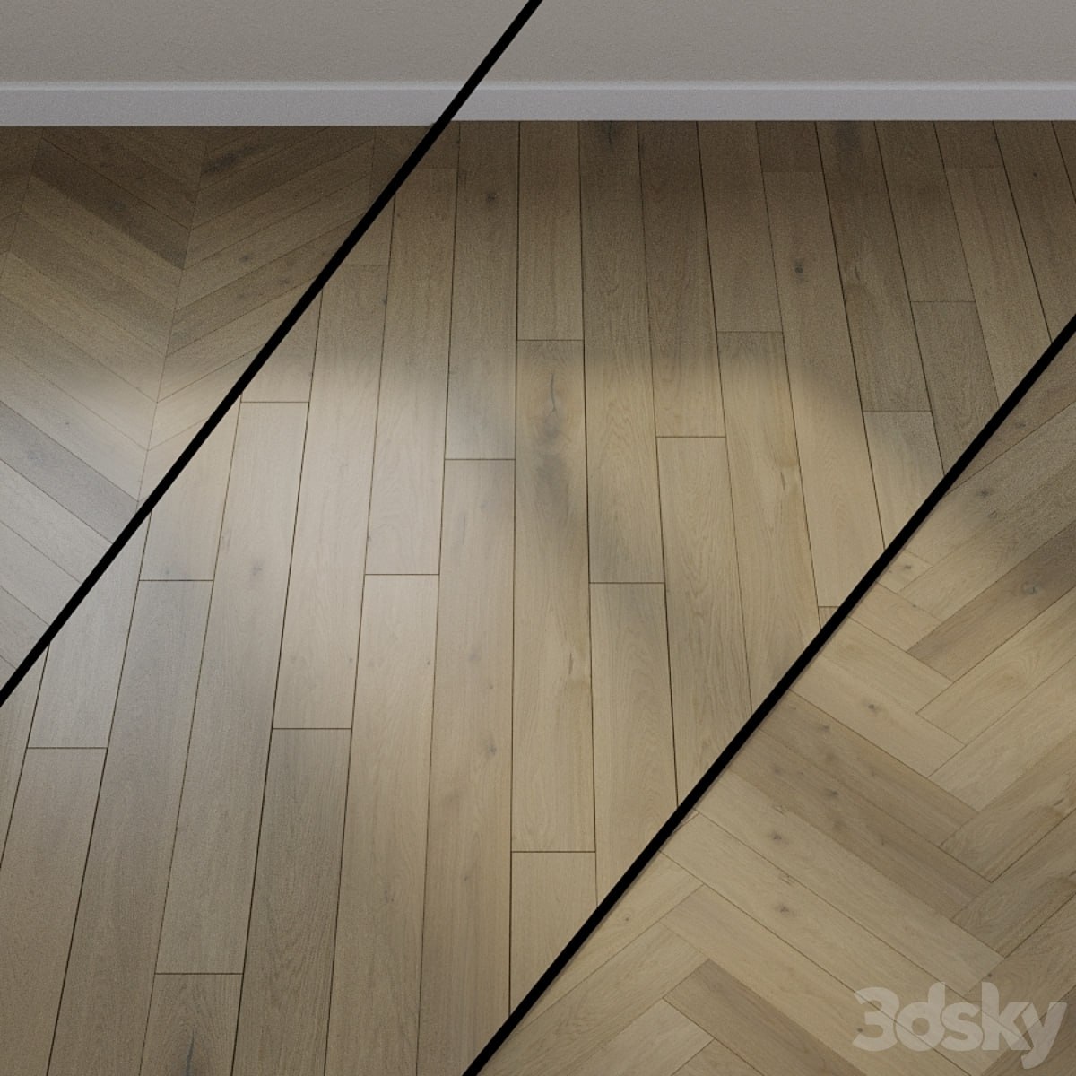 Ter Hurne Heaven Parquet Board Beige Brown Oak M04