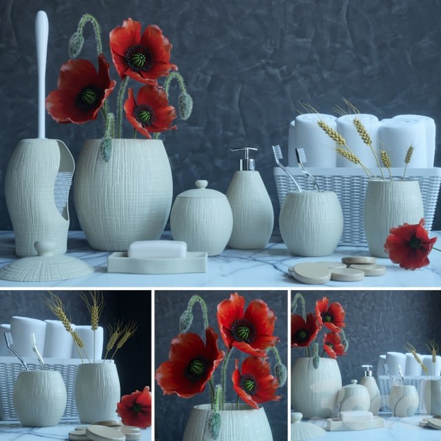 A set of bathroom accessories Carla D from Primanova