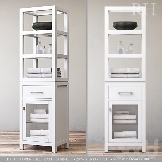 HUTTON OPEN SHELF BATH CABINET