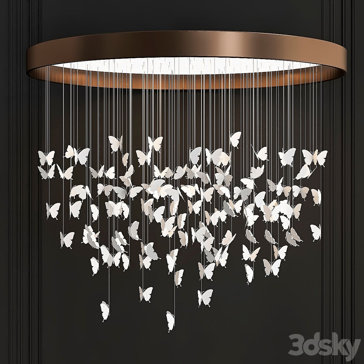 Lote 44 mariposas Chandelier Niagara