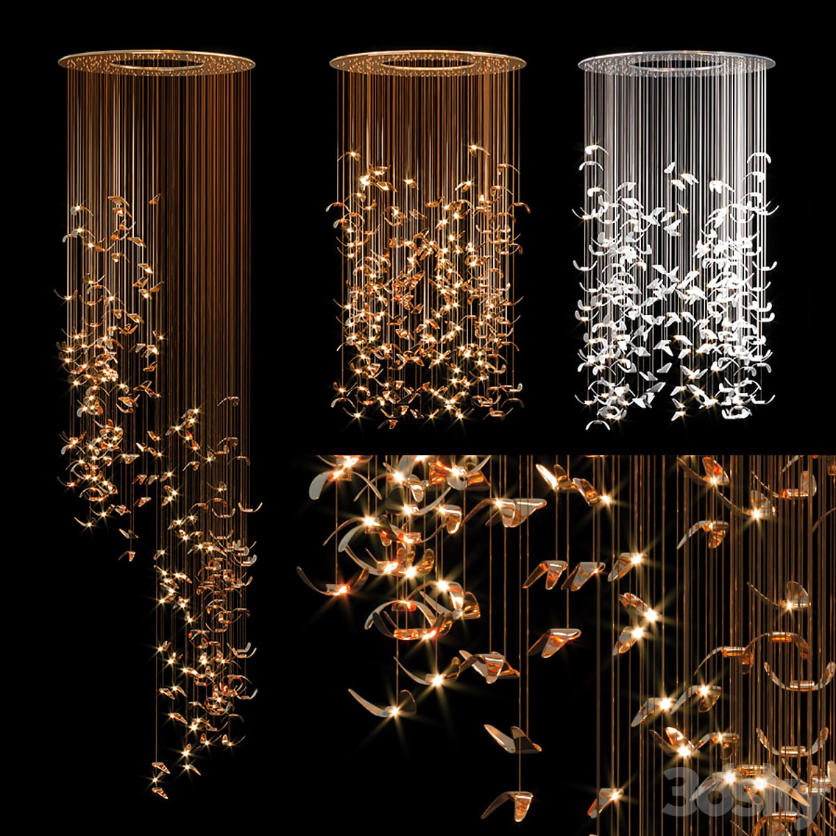 Butterfly circular chandelier