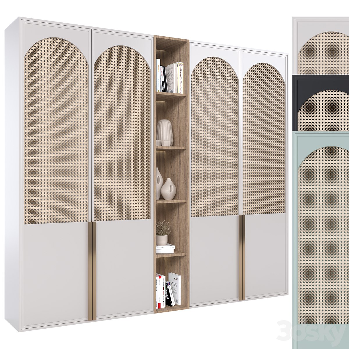 Rattan wardrobe furniture 02