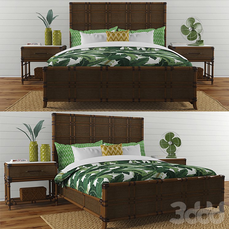 Lexington "Coco bay panel bed"
