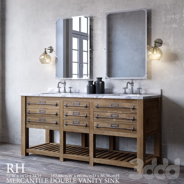 MERCANTILE DOUBLE VANITY SINK