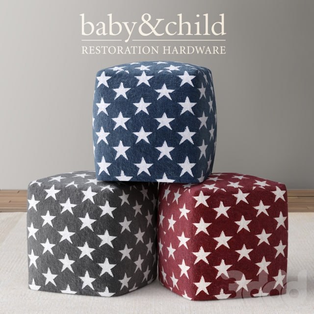 RH / LIBERTY STAR POUF