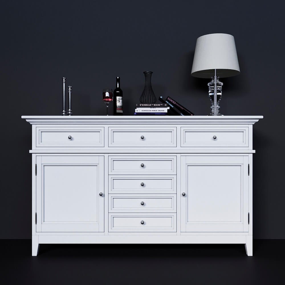 Chest high with facades and drawers center Dantone Home