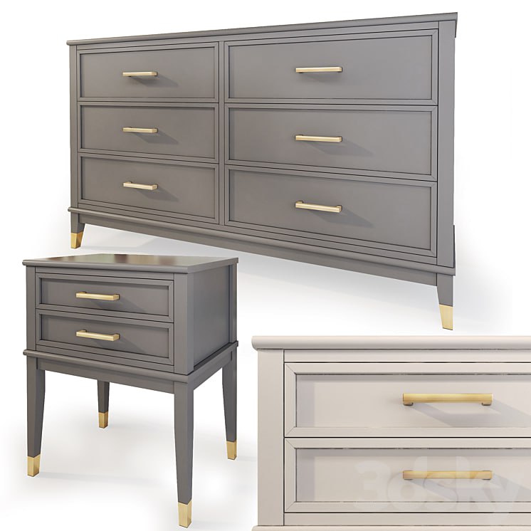 Chest and drawer Westerleigh. Dresser, nightstand by Cosmopolitan