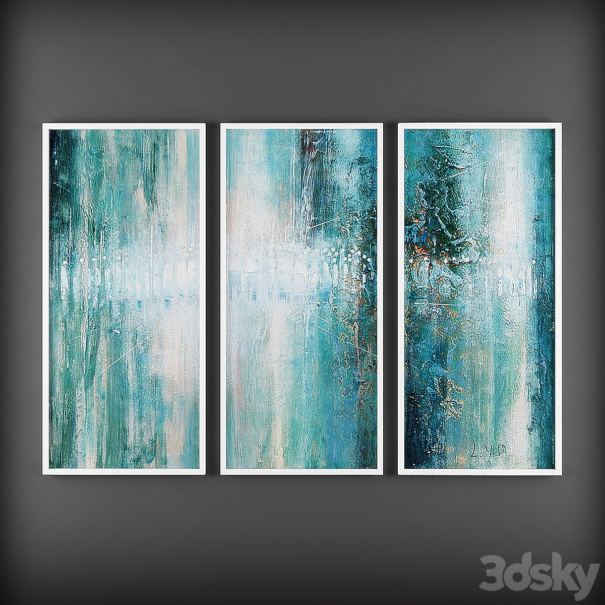 The collection of contemporary paintings on the theme of abstraction.