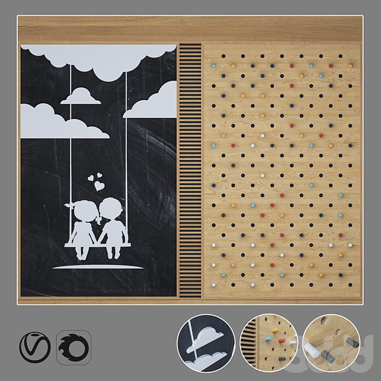 Children's decorative panel