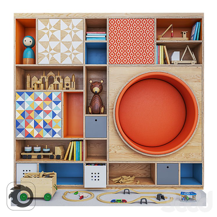 Wooden shelving / Rack