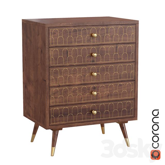 Dresser Muskat Five Drawers Kare Design