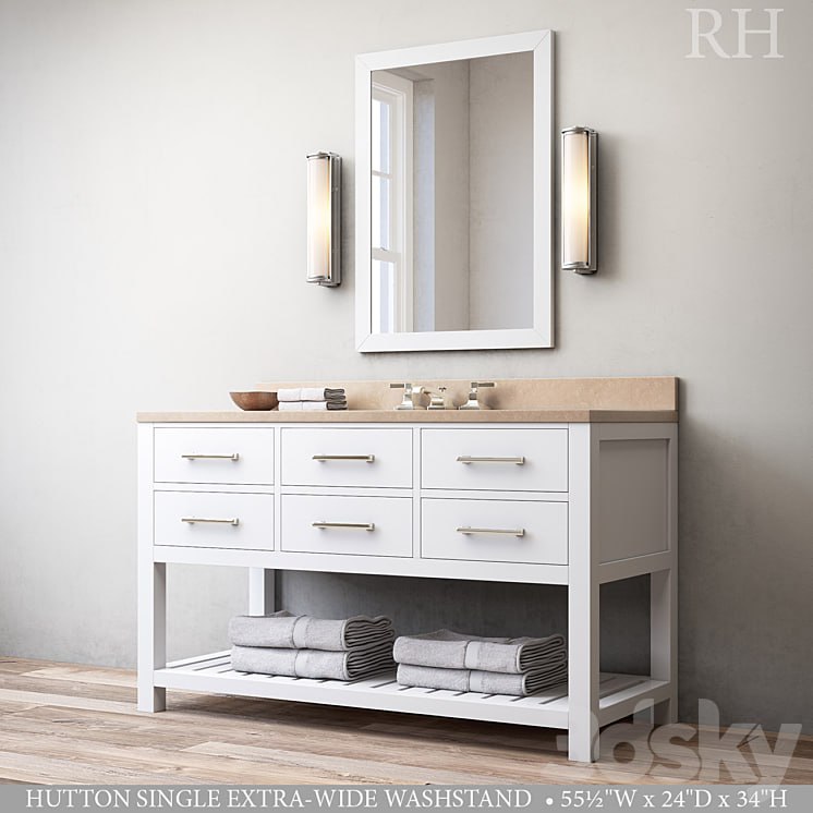 HUTTON SINGLE EXTRA-WIDE WASHSTAND