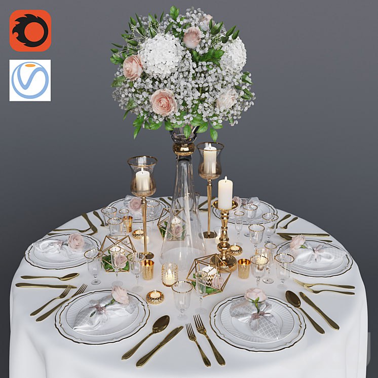 Wedding table setting 1