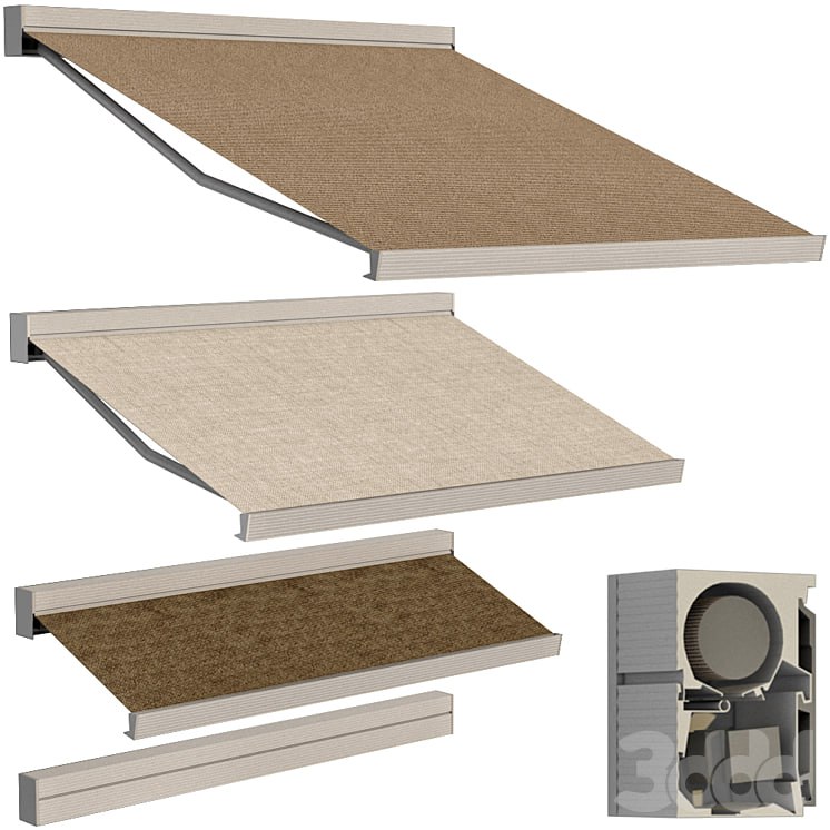 Sliding outdoor awning sun canopy