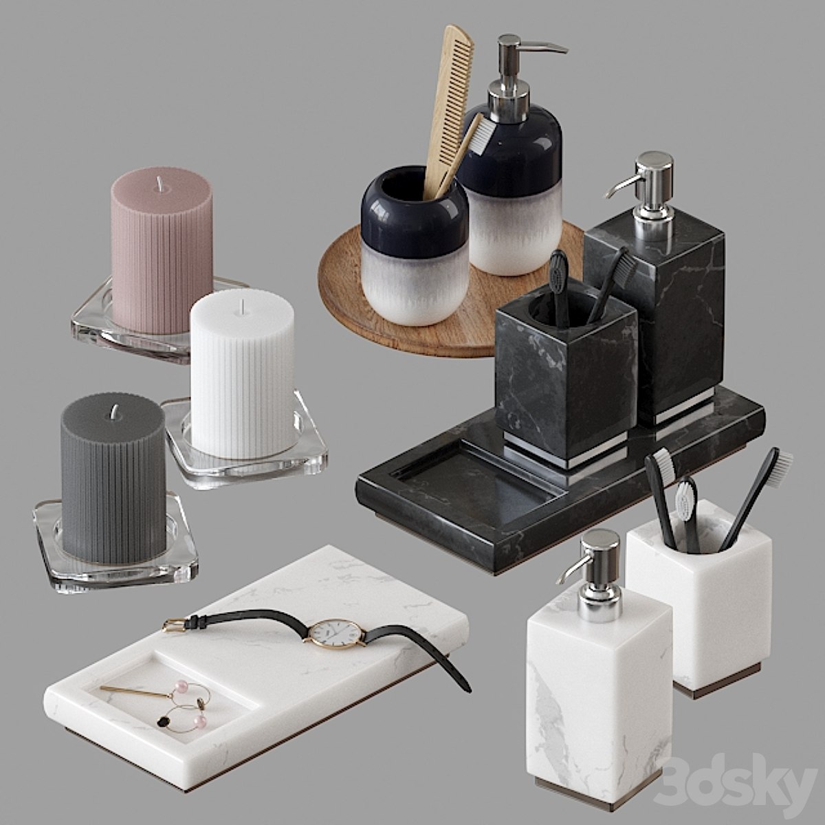 H&M decorative bath set