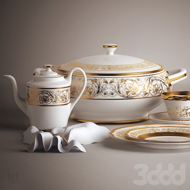set of dishes