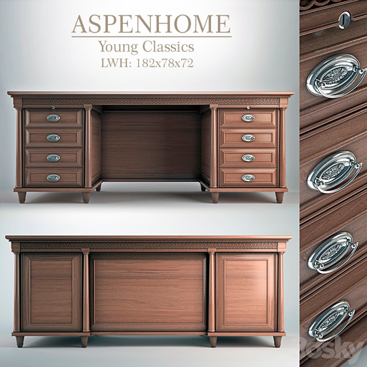 Aspenhome Young Classics Executive Desk