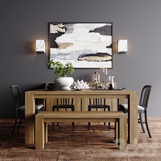 Crate & Barrel Natural Dining Collection