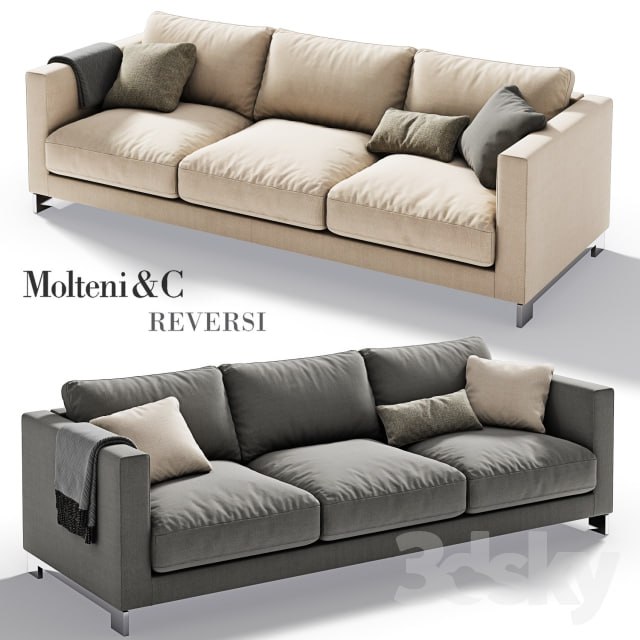 Molteni & C reversi sofa 2 Vray