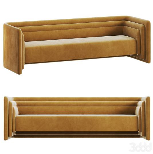 Sofa and bench Saint-Germain by Fabrice Juan