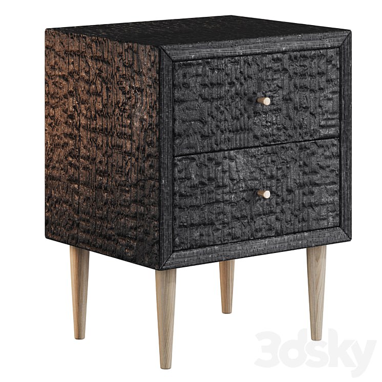 Charcoal wood cabinet