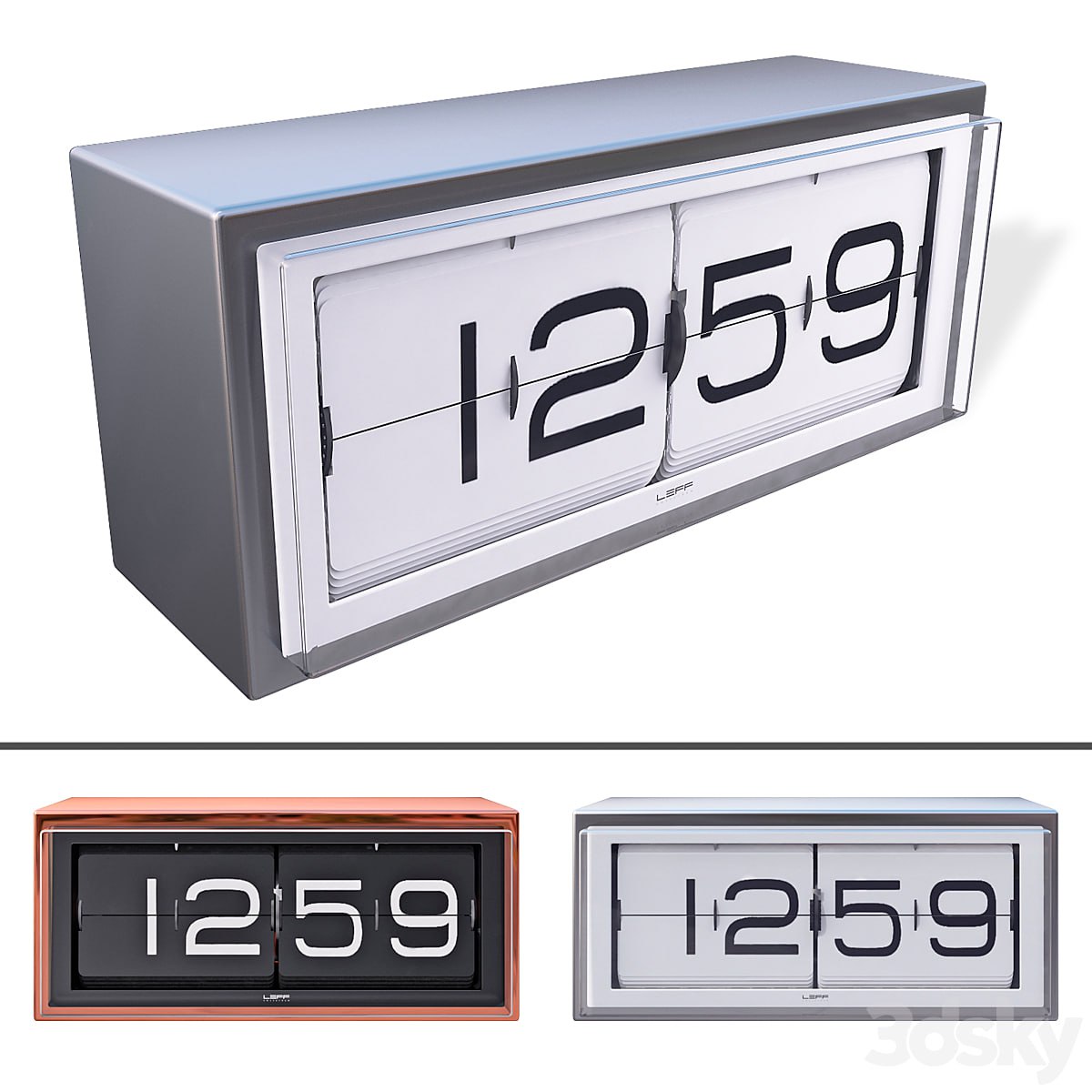 Desktop clock LEFF Brick