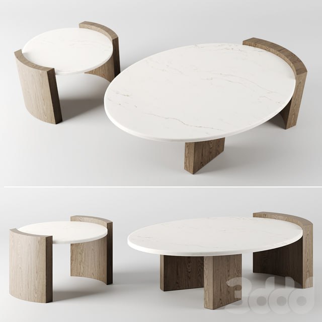 JIA COFFEE TABLES by Atelier de troupe