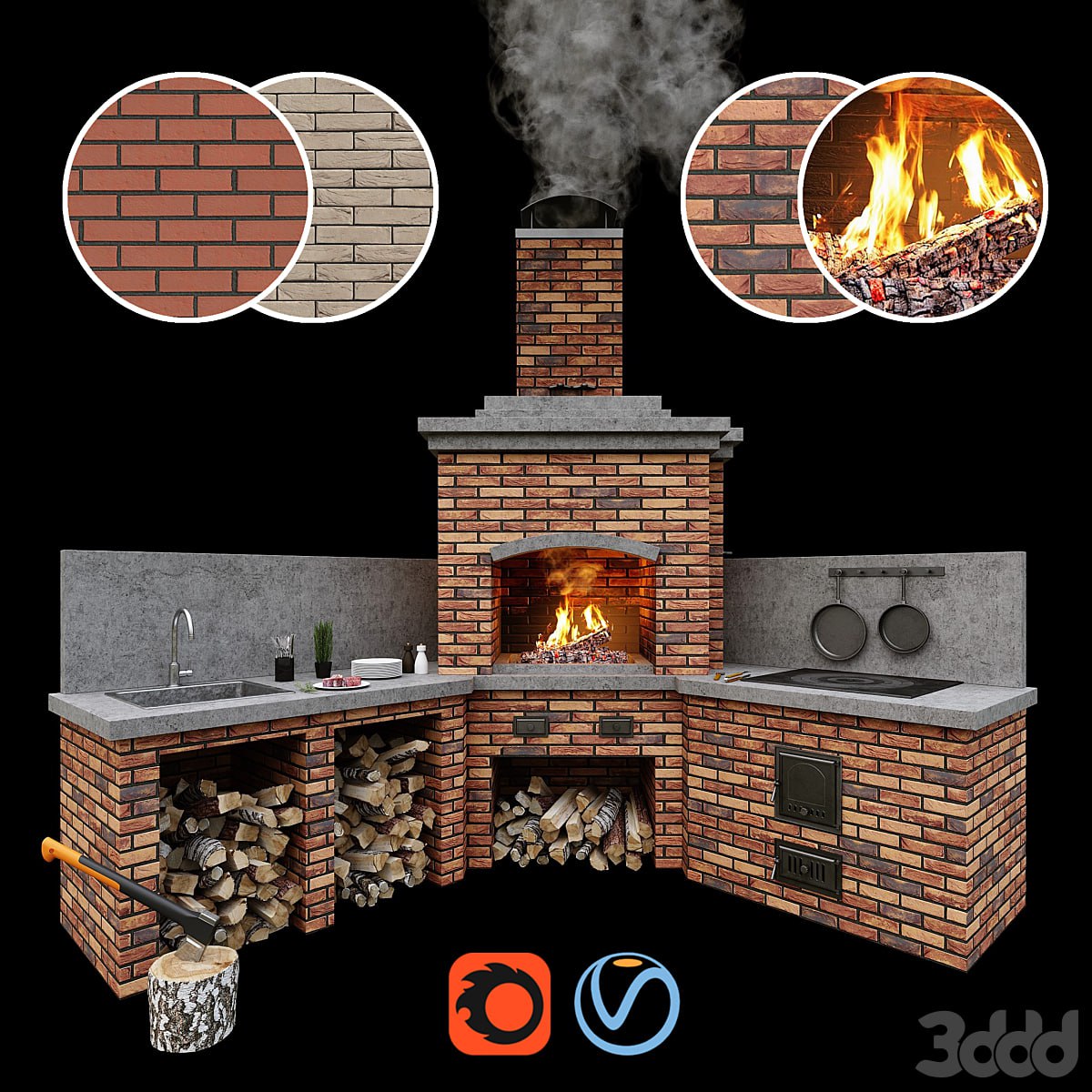 Barbecue oven 2 / Brick BBQ 2