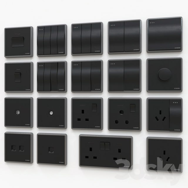Scneme wall switches & sockets