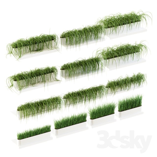 Grass for shelves. 13 models v2 style