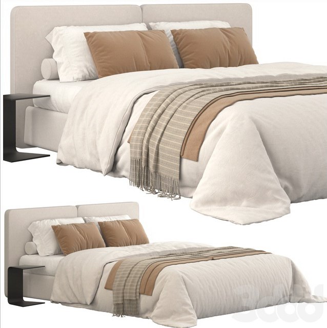 Bed Minotti tatlin cover