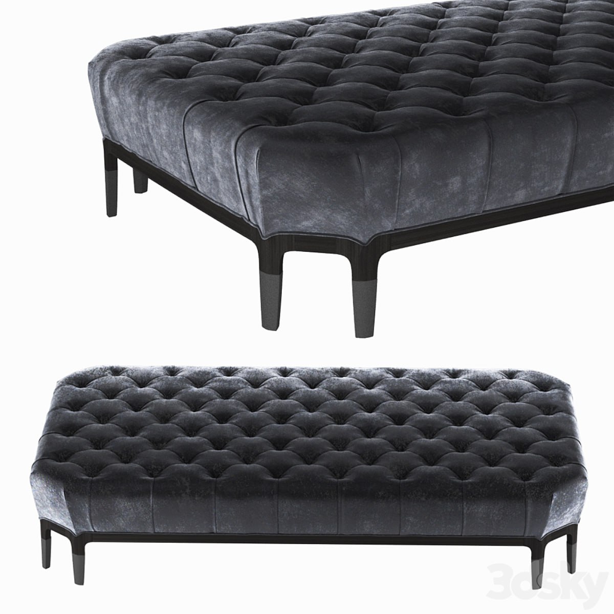 Baker CELESTITE COCKTAIL OTTOMAN 6188O