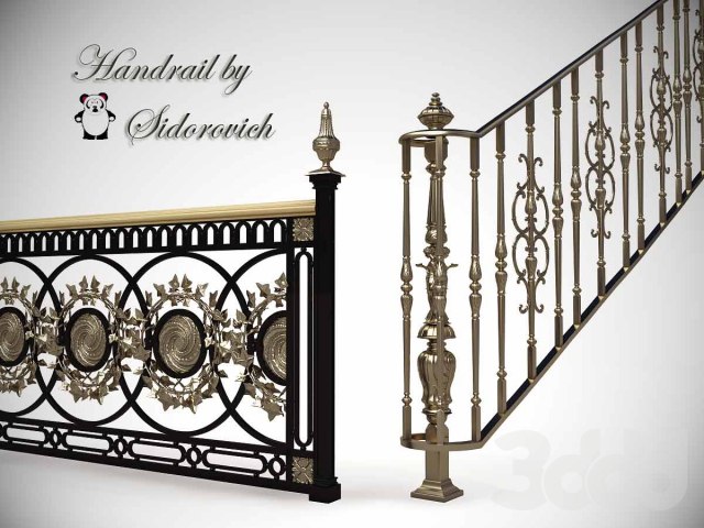 A Handrail forging Other Models Staircase