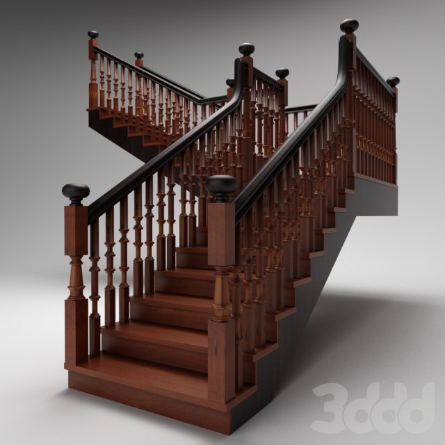 Wooden stairs