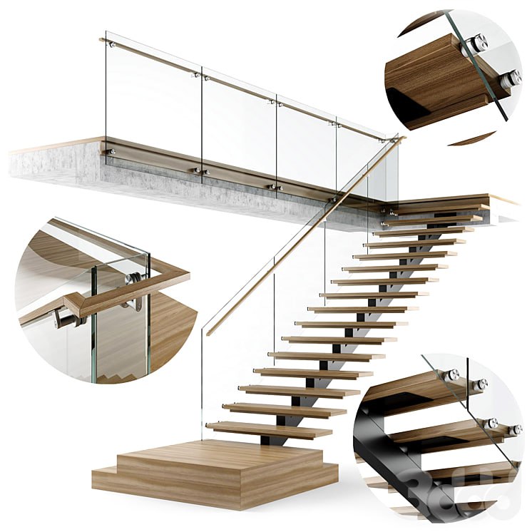 Modern interior stair 06