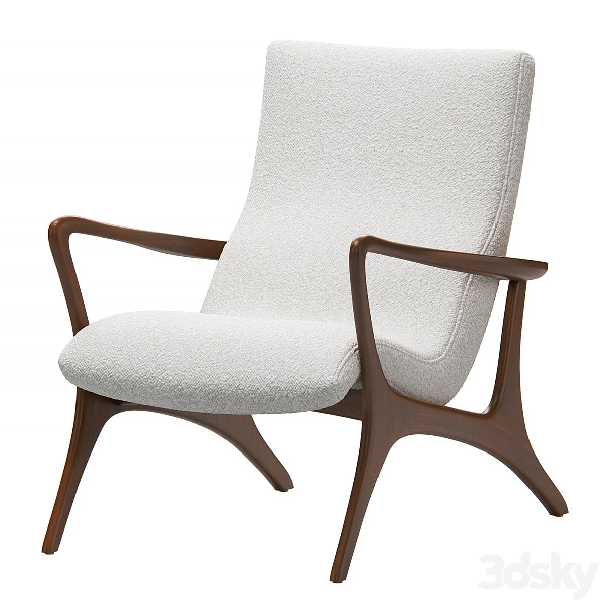 Contour Low Back Lounge Chair by Vladimir Kagan