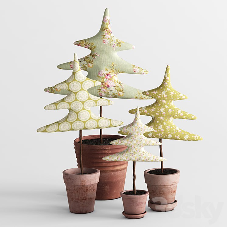 Textile Christmas trees