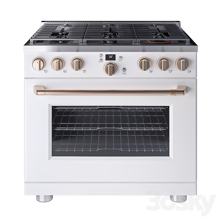 Cafe 36 Smart All-Gas Commercial-Style Range with 6 Burners