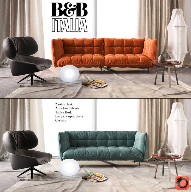 B & B Italia Sofa Husk