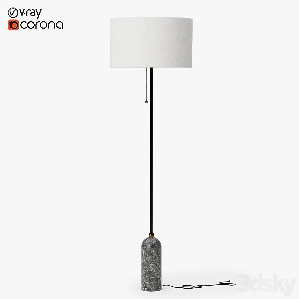 Gubi gravity floor lamp