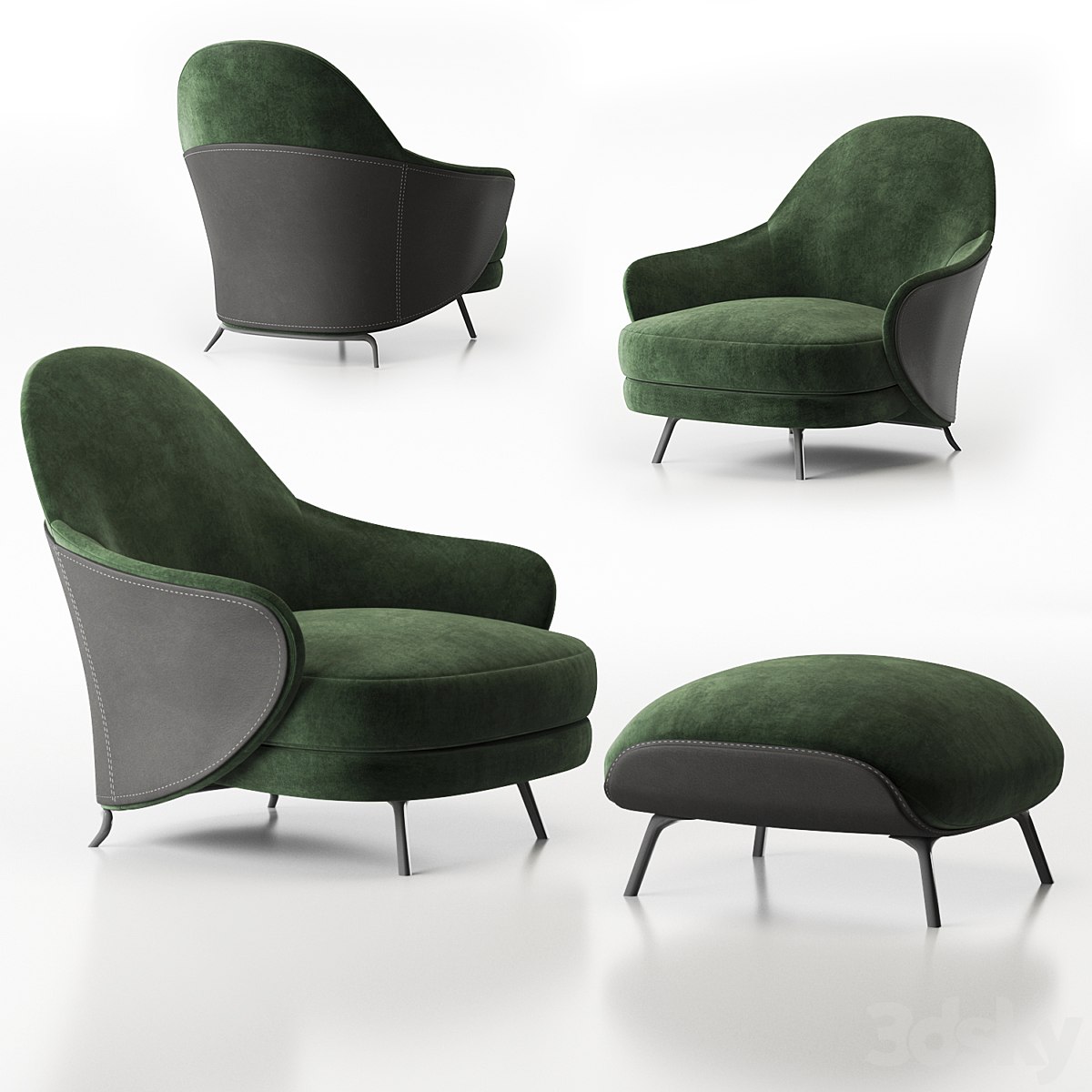 Armchair minotti angie