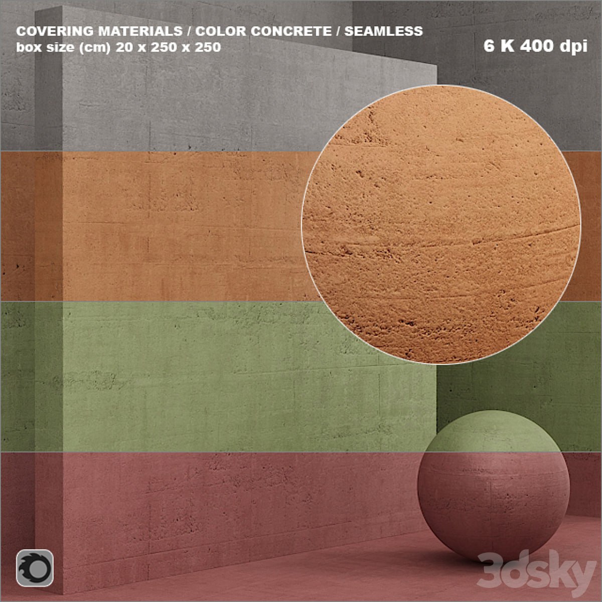 Material (seamless) - coating, concrete, plaster set 58