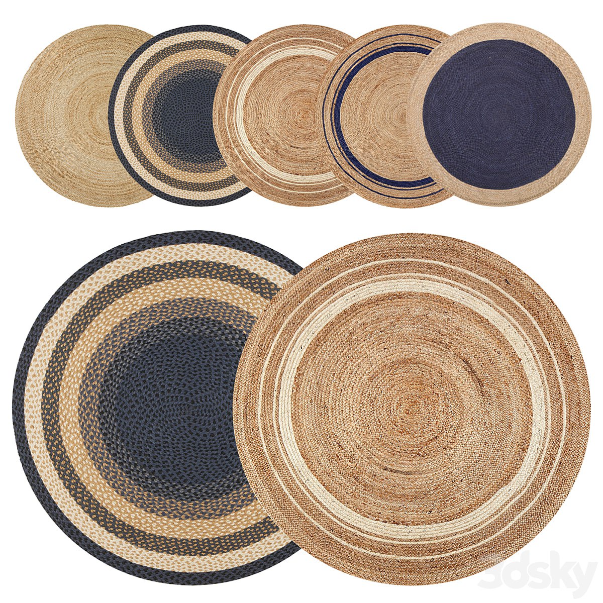 Round jute rug