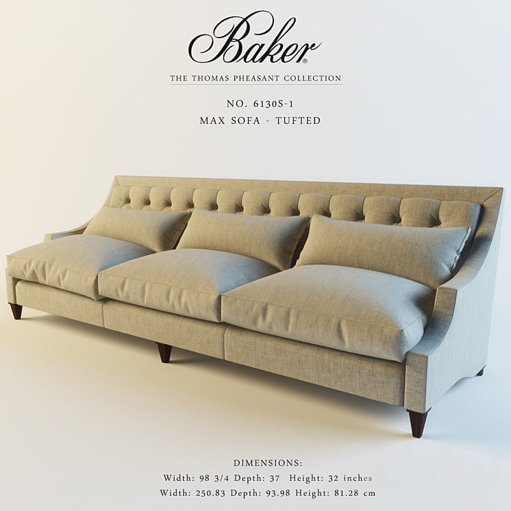 Baker_6130S-1_MAX SOFA - TUFTED