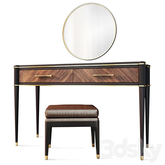 Dressing table / console with mirror Venice. , , , , , , , , , -up, , ,