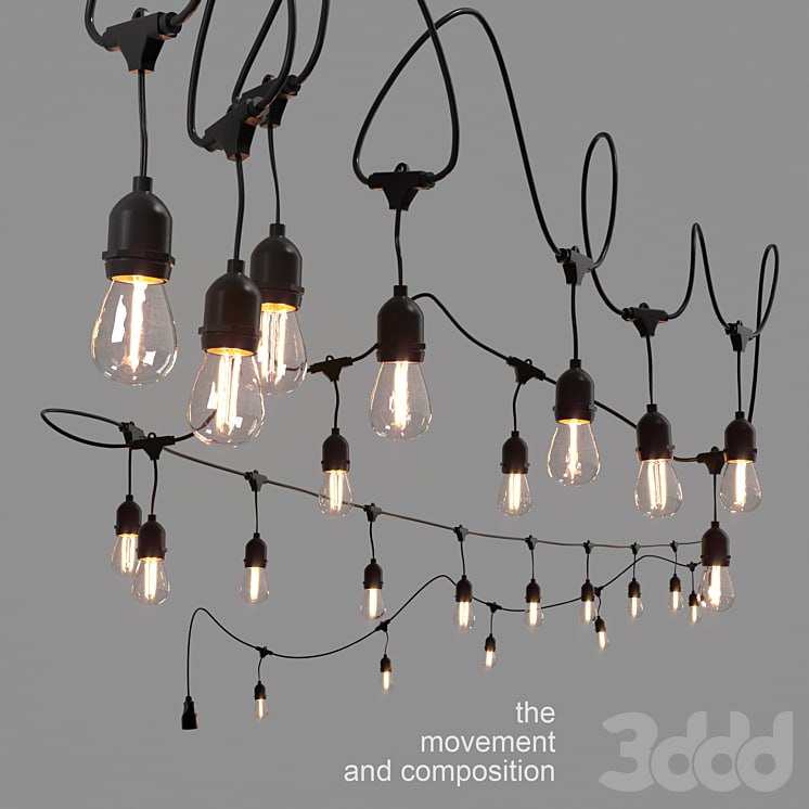 Editable garland belt light