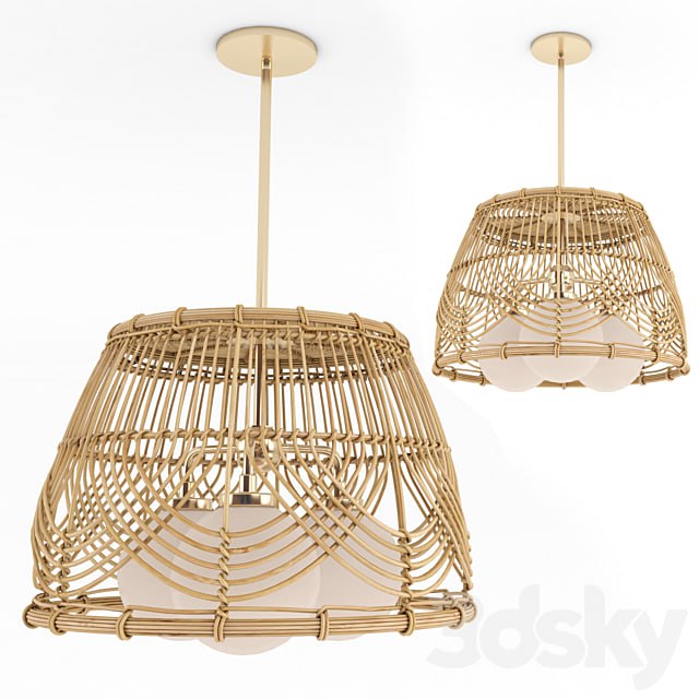 Serene deco chandelier