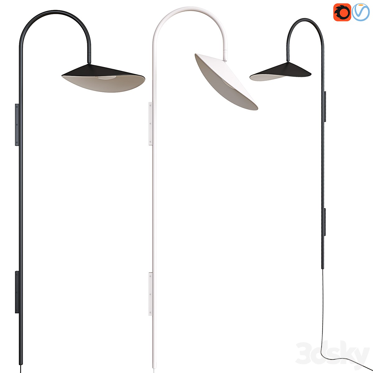 Ferm Living Arum Wall Lamp Tall